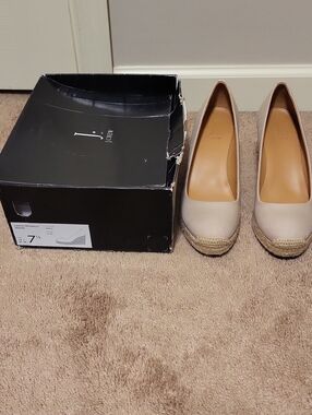 J. Crew Women’s Espadrille Wedge Pumps in Beige